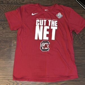 Cut the net 2017 South Carolina Gamecocks Nike Garnet Tee T-Shirt L men’s unisex